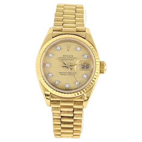 ladies solid gold rolex watch|solid gold rolex price.